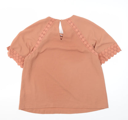 Womens UK Size 12 Marks and Spencer Pink Basic Blouse