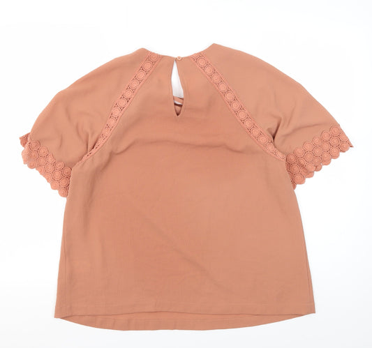 Womens UK Size 12 Marks and Spencer Pink Basic Blouse