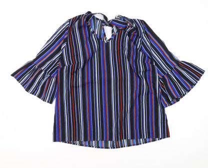 Papaya Women's Multicoloured Striped Blouse Size 12