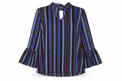 Papaya Women's Multicoloured Striped Blouse Size 12
