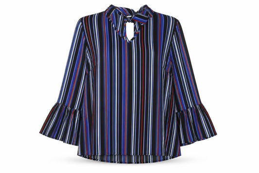 Papaya Women's Multicoloured Striped Blouse Size 12