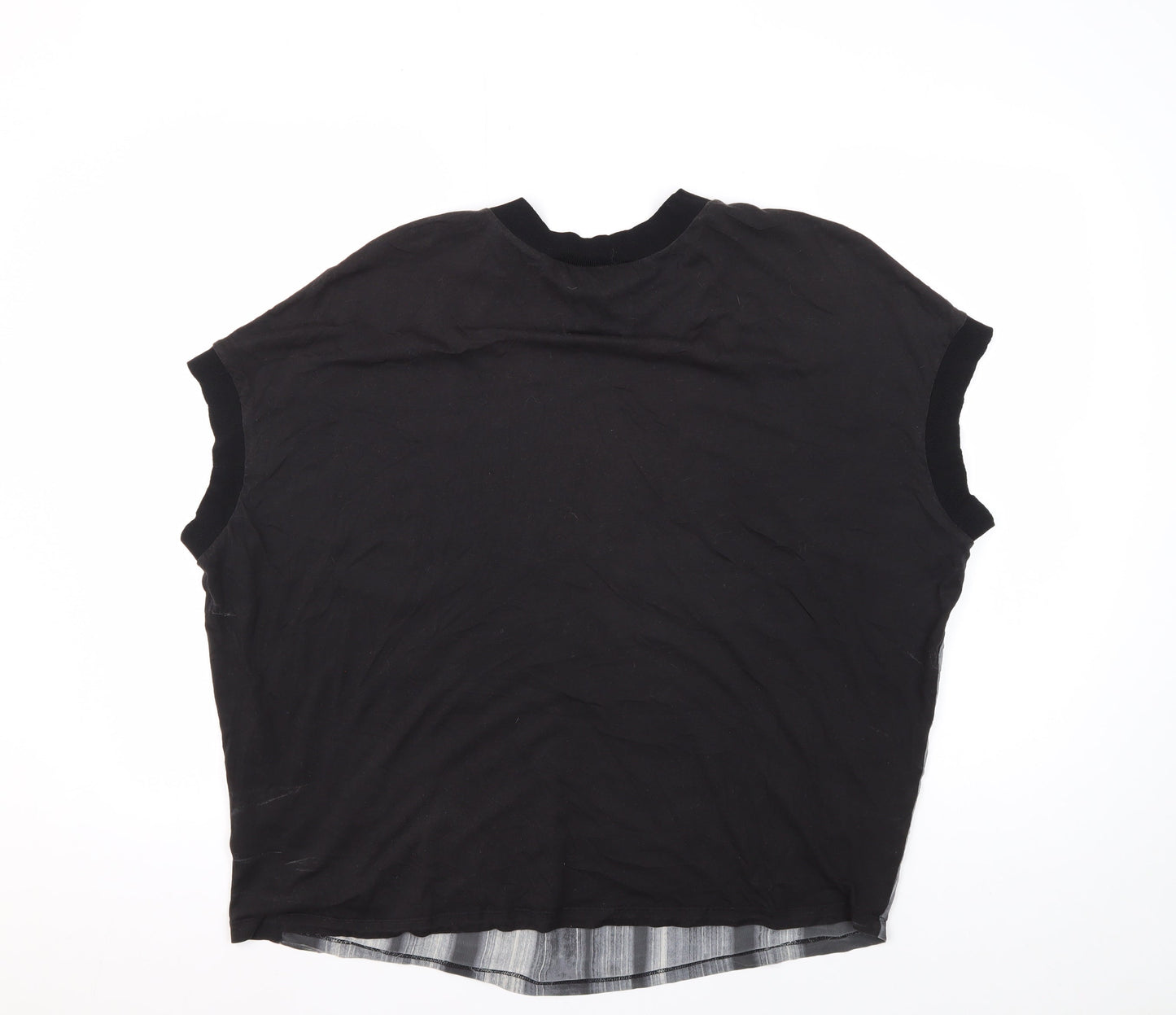 Womens UK Size  DKNY Black Basic Blouse