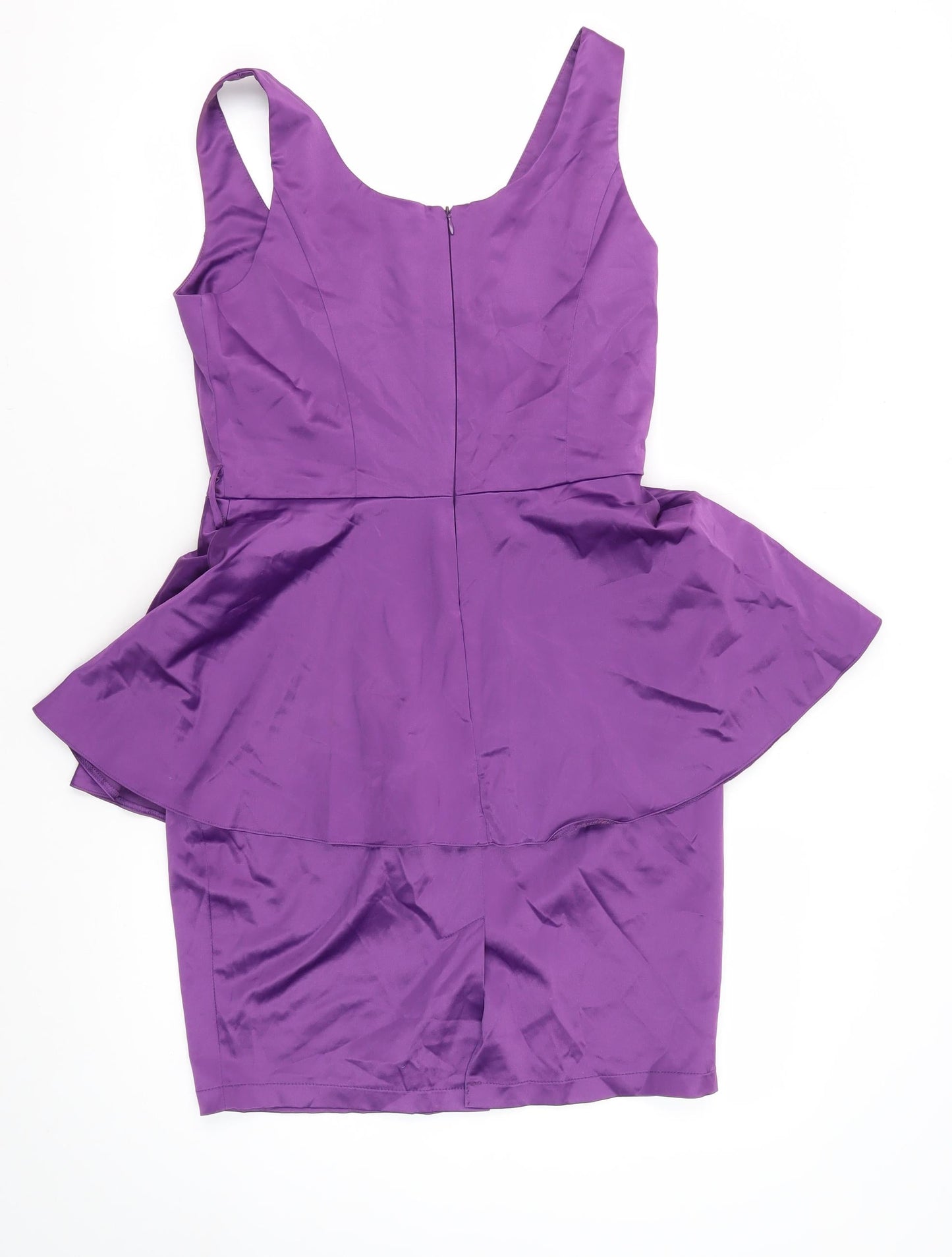 Dorothy Perkins Women's Purple Peplum Dress Size 10