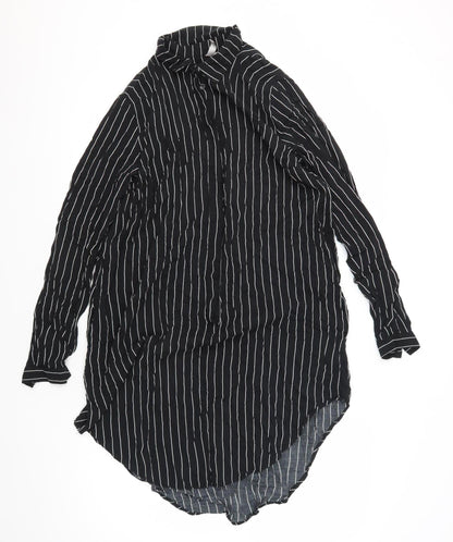Womens UK Size 10 H&M Black Basic Blouse