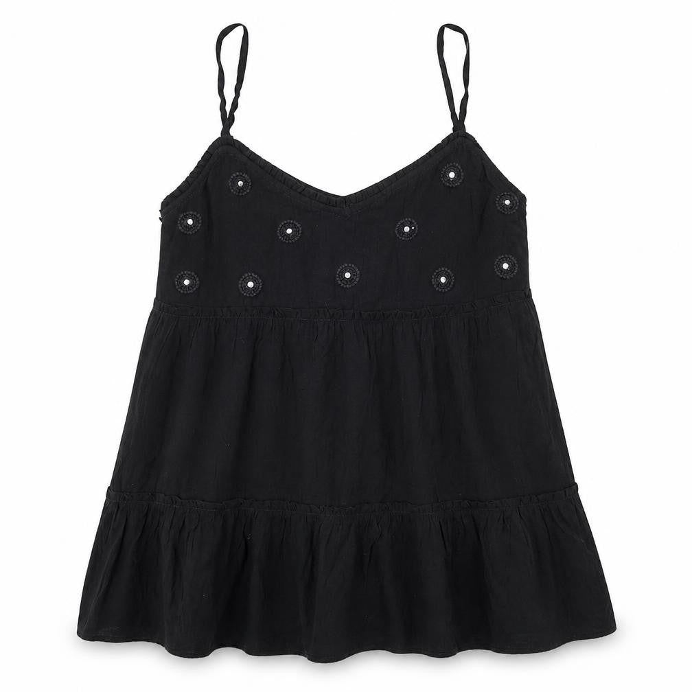 Womens UK Size 12 New Look Black Camisole Tank