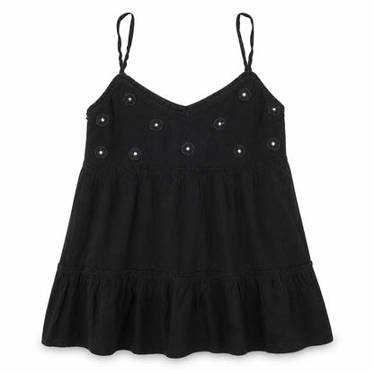 Womens UK Size 12 New Look Black Camisole Tank