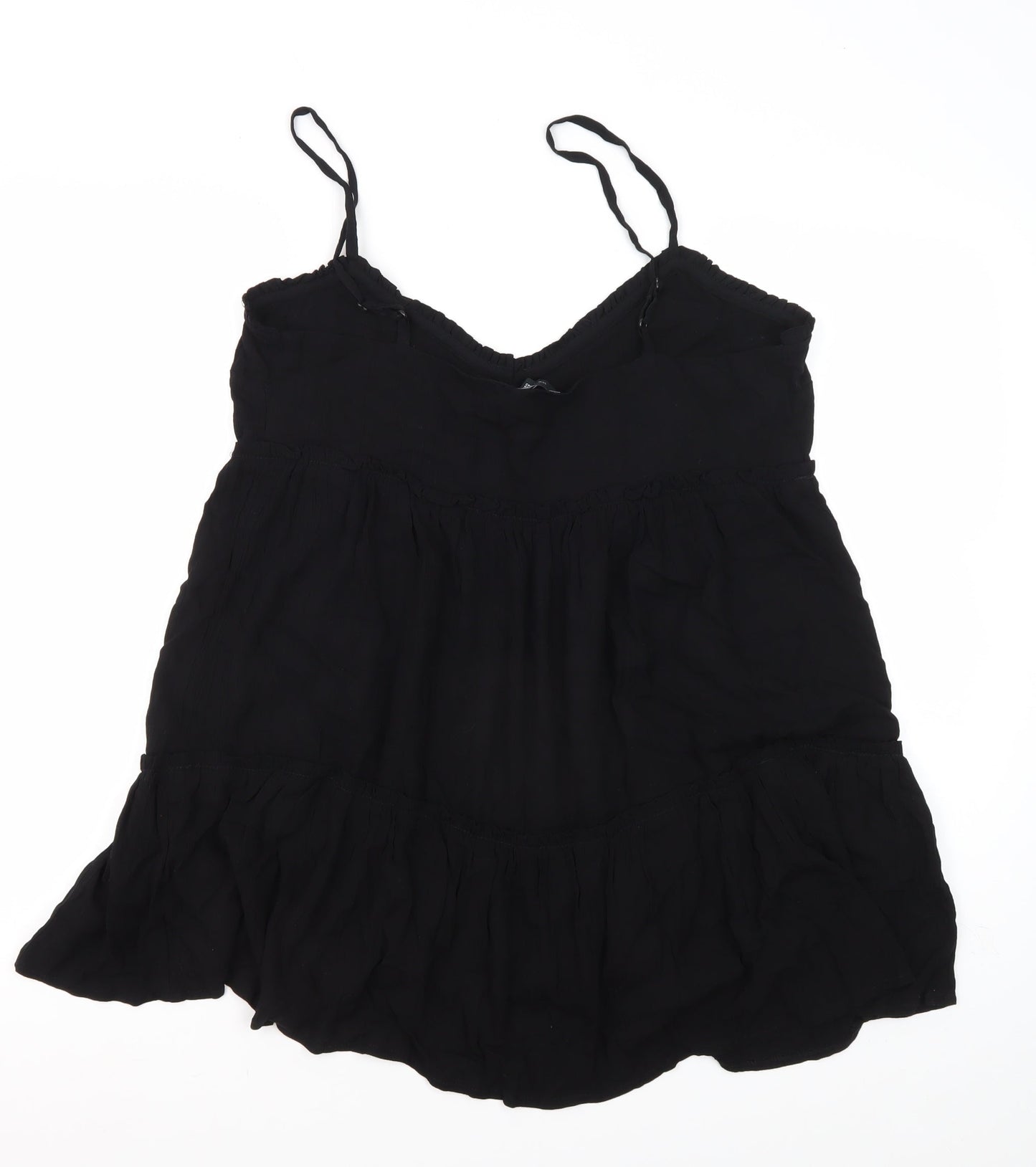Womens UK Size 12 New Look Black Camisole Tank
