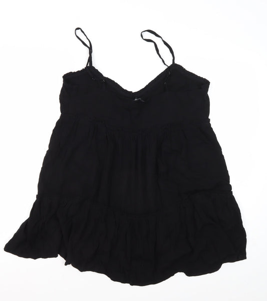 Womens UK Size 12 New Look Black Camisole Tank