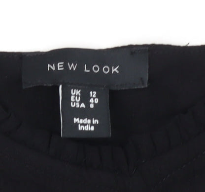 Womens UK Size 12 New Look Black Camisole Tank
