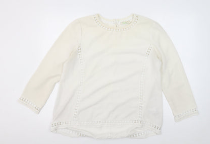Womens UK Size M Staring at Stars Ivory Basic Blouse