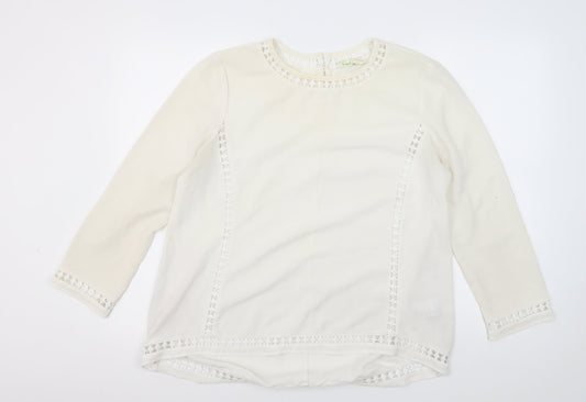 Womens UK Size M Staring at Stars Ivory Basic Blouse