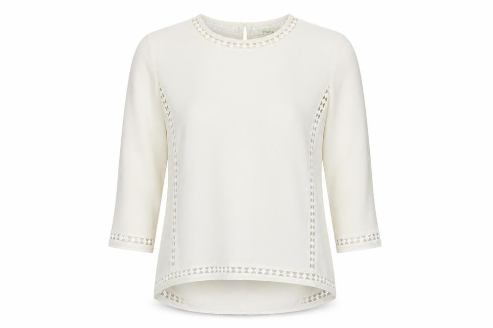 Womens UK Size M Staring at Stars Ivory Basic Blouse