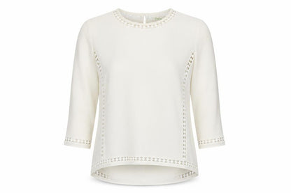 Womens UK Size M Staring at Stars Ivory Basic Blouse