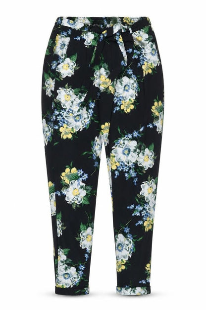 Womens UK Size 12 Dorothy Perkins Regular Fit Paperbag Multicoloured Trousers