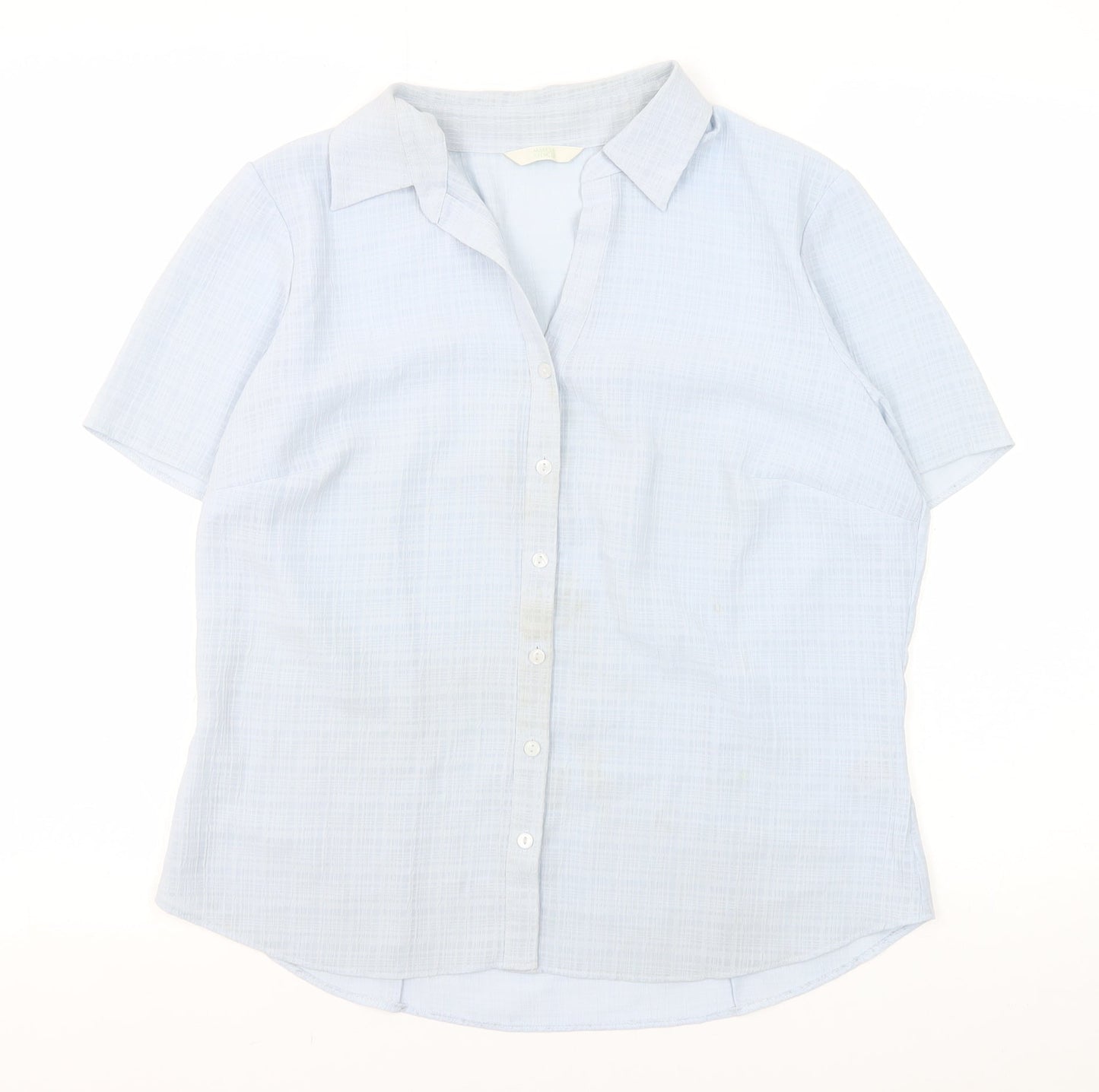 Womens UK Size 16 Marks and Spencer Blue  Button-Up