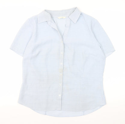 Womens UK Size 16 Marks and Spencer Blue  Button-Up