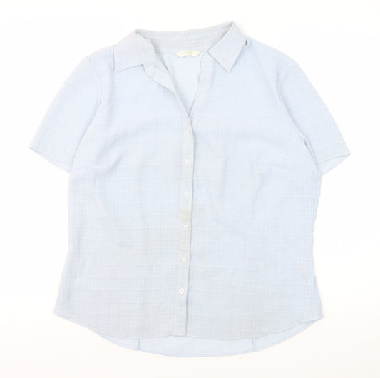 Womens UK Size 16 Marks and Spencer Blue  Button-Up