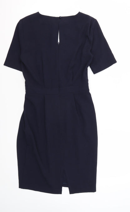 Warehouse Women's Black Sheath Workwear Dress Size 10