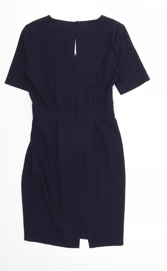 Warehouse Women's Black Sheath Workwear Dress Size 10