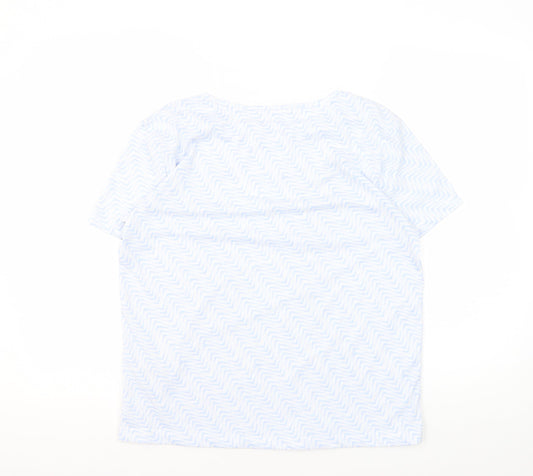 Marks and Spencer Women's Blue Regular Fit T-Shirt