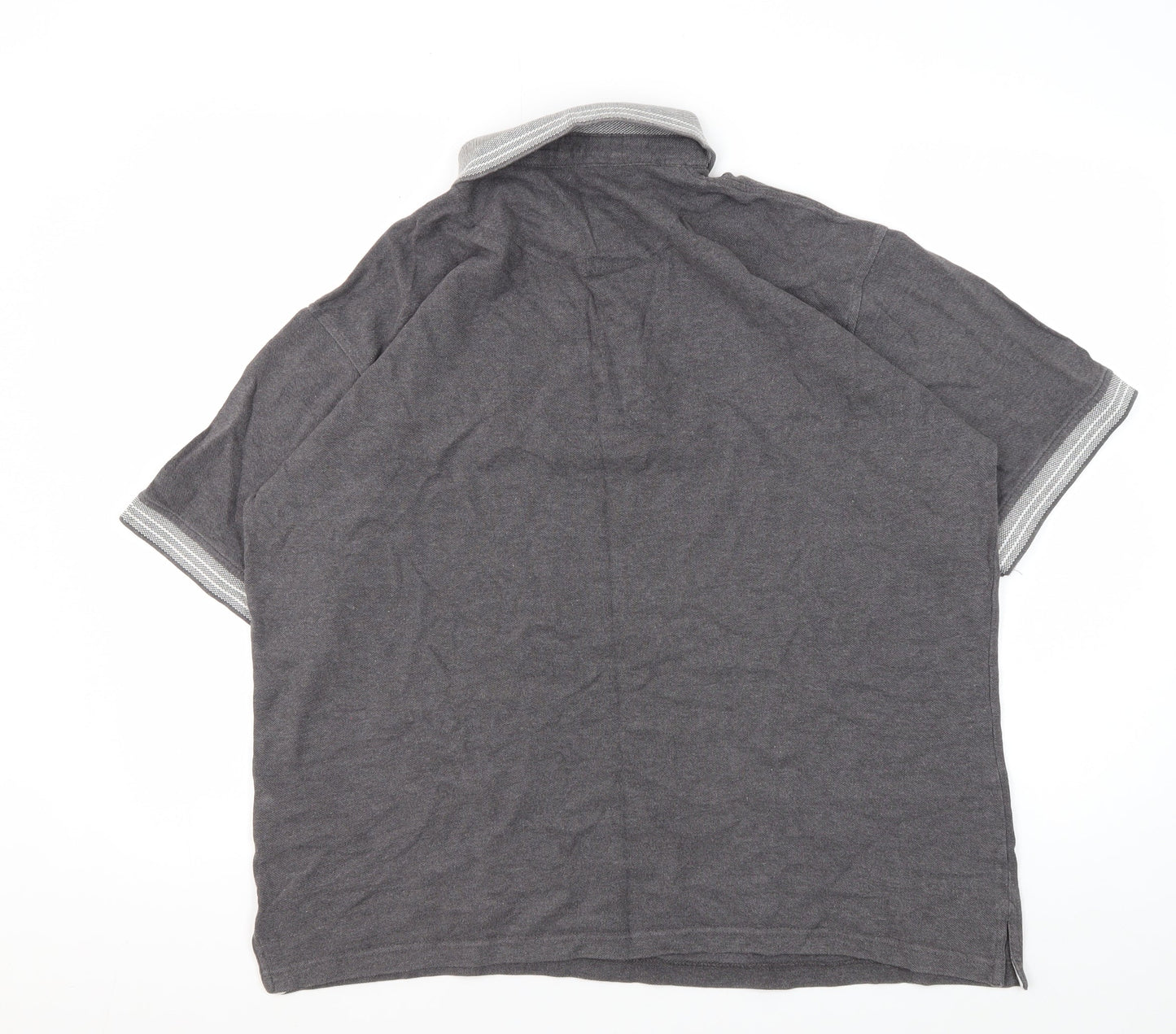 Henbury Men's Grey Polo Shirt, Size L, Casual Wear