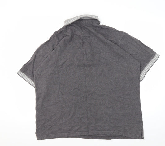 Henbury Men's Grey Polo Shirt, Size L, Casual Wear