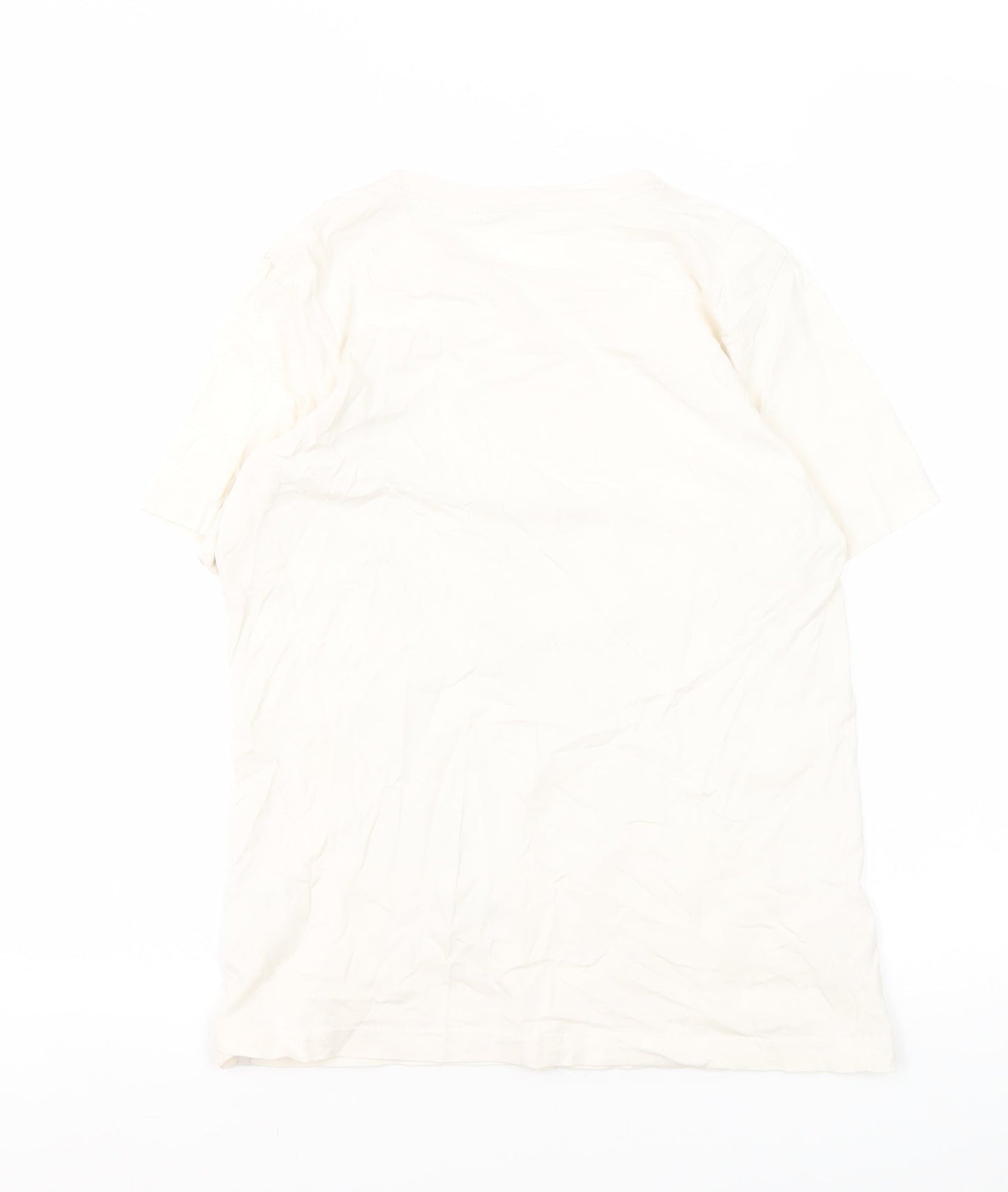 H&M Girls White Graphic T-Shirt, 10-11 Years, Logo Style