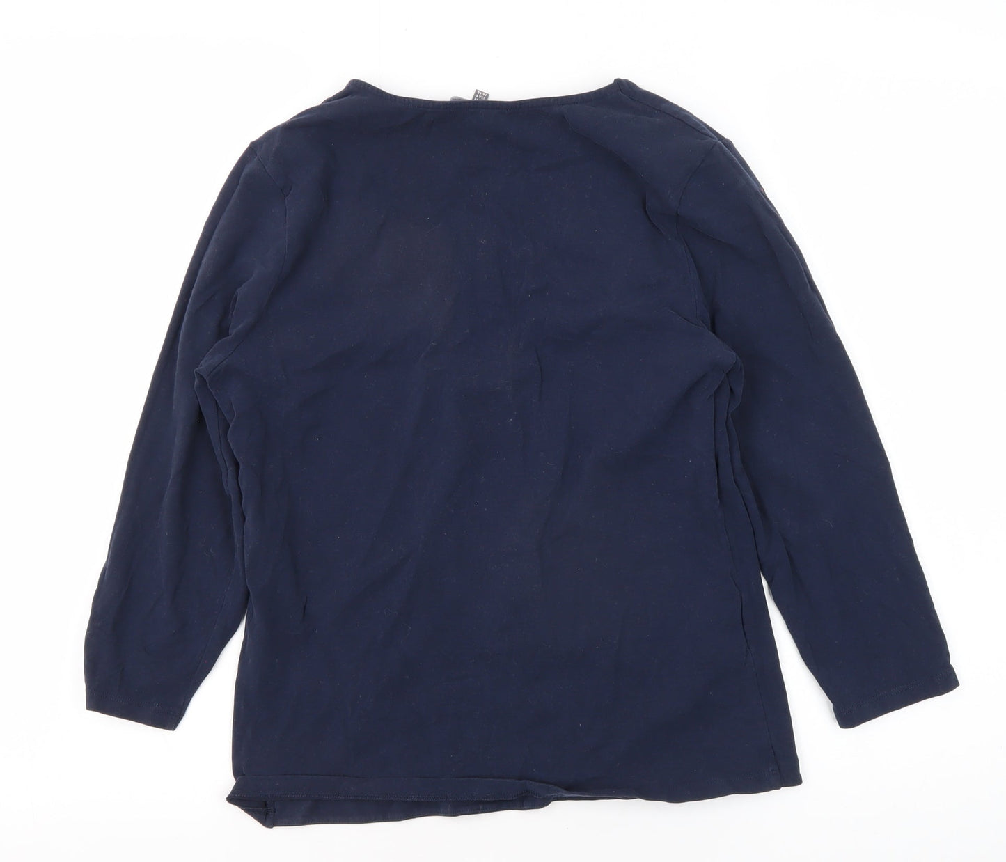 Laura Ashley Women's Blue Long Sleeve T-Shirt UK 12