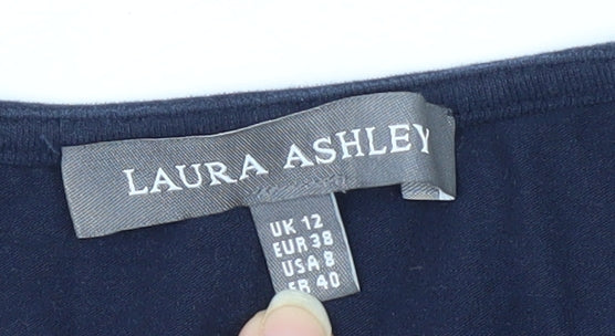 Laura Ashley Women's Blue Long Sleeve T-Shirt UK 12