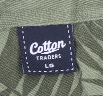 Cotton Traders Men's Green Polo Shirt, L, Nature Design