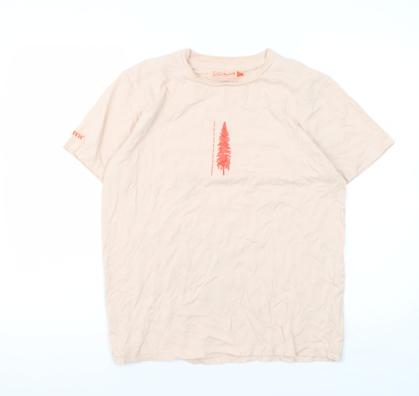 Sierra Unisex Beige T-Shirt, Size S, Nature Theme