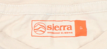 Sierra Unisex Beige T-Shirt, Size S, Nature Theme