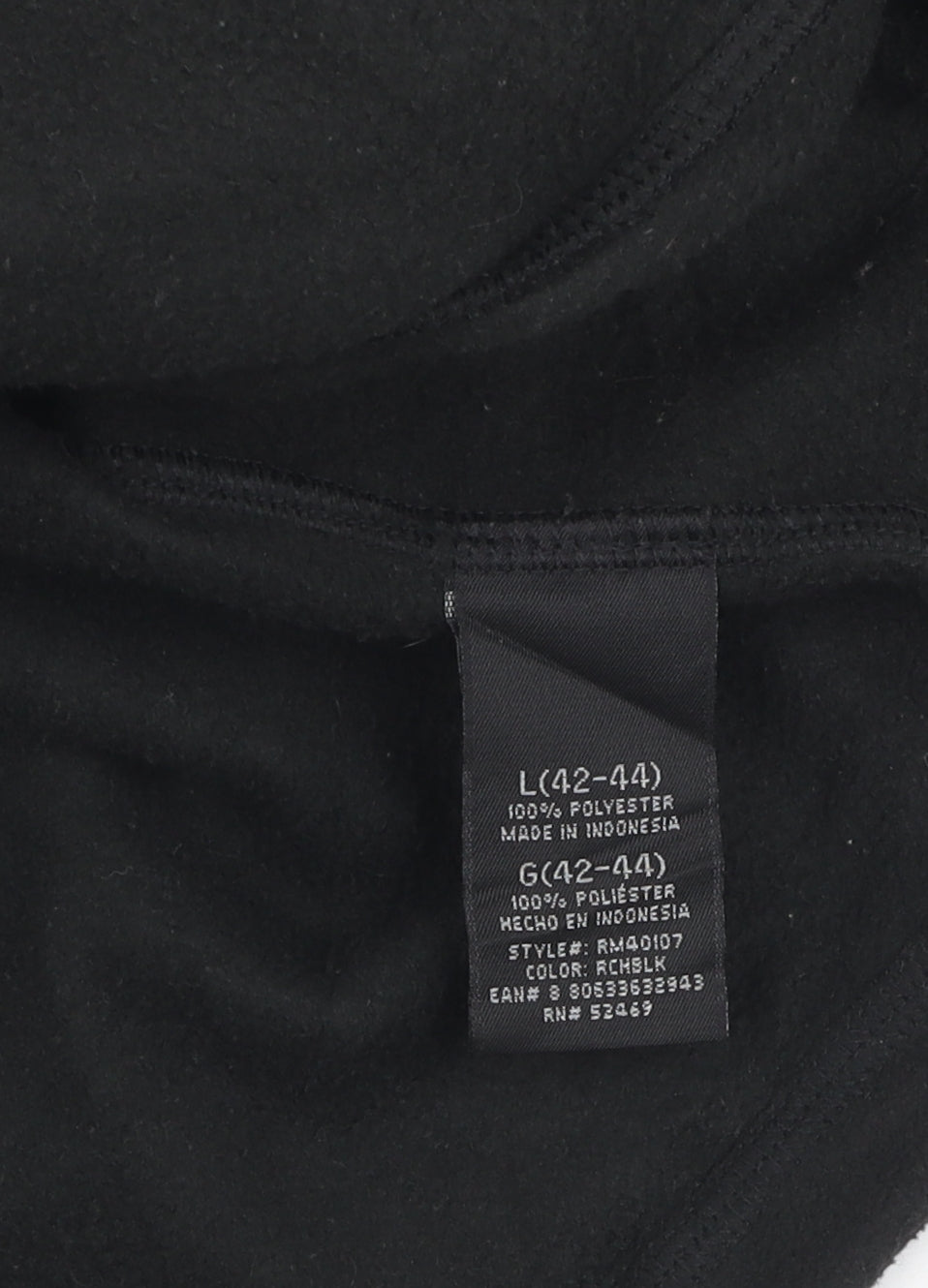Mens UK Size L Starter Black