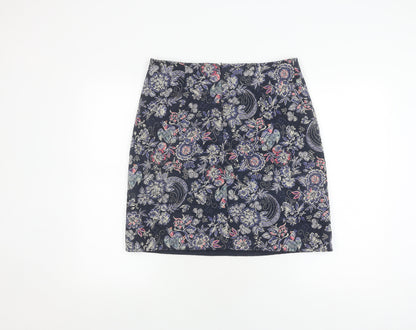 Monsoon Women's Blue Floral Pencil Skirt Size 10