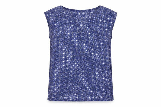 1, 2, 3 Paris Women's Blue Floral Blouse Size 10