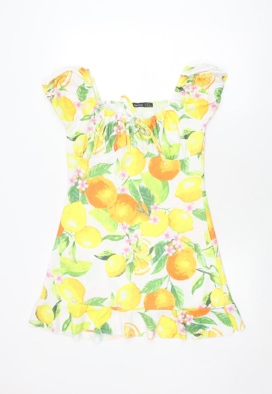 Boohoo Women's Multicoloured Floral Dress