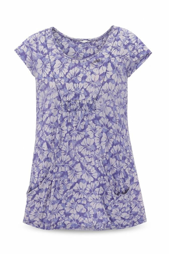 White Stuff Women's Purple Floral Shift Dress Size 14