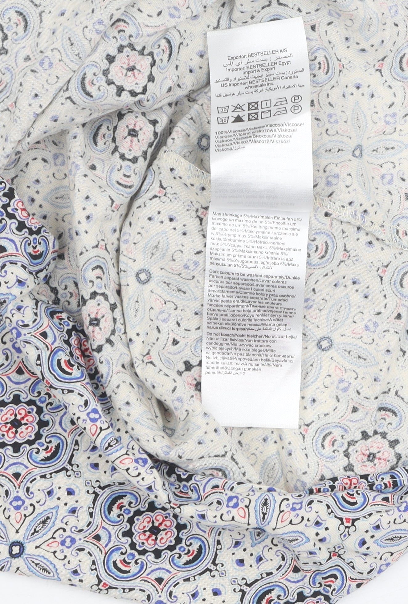 Womens UK Size M VERO MODA Multicoloured Camisole Tank