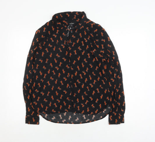 Womens UK Size S Monki Black  Blouse