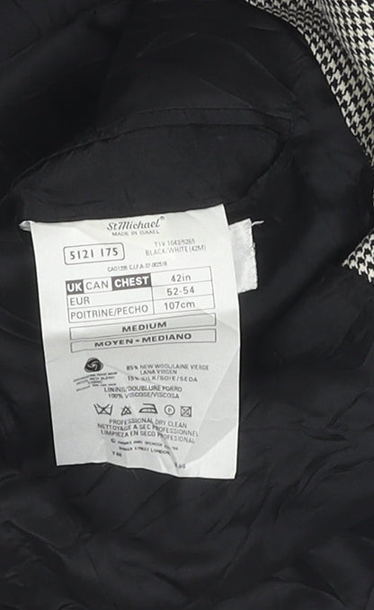 Mens UK Size 42 St Michael Regular Multicoloured Suit Jacket