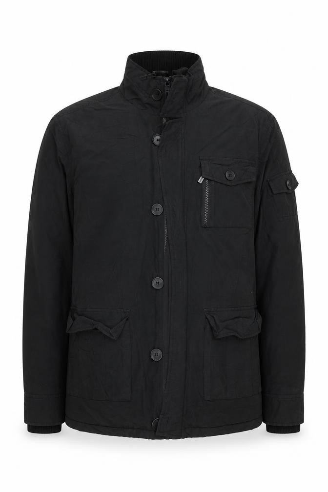 Mens UK Size L Dissident Black Bomber Jacket