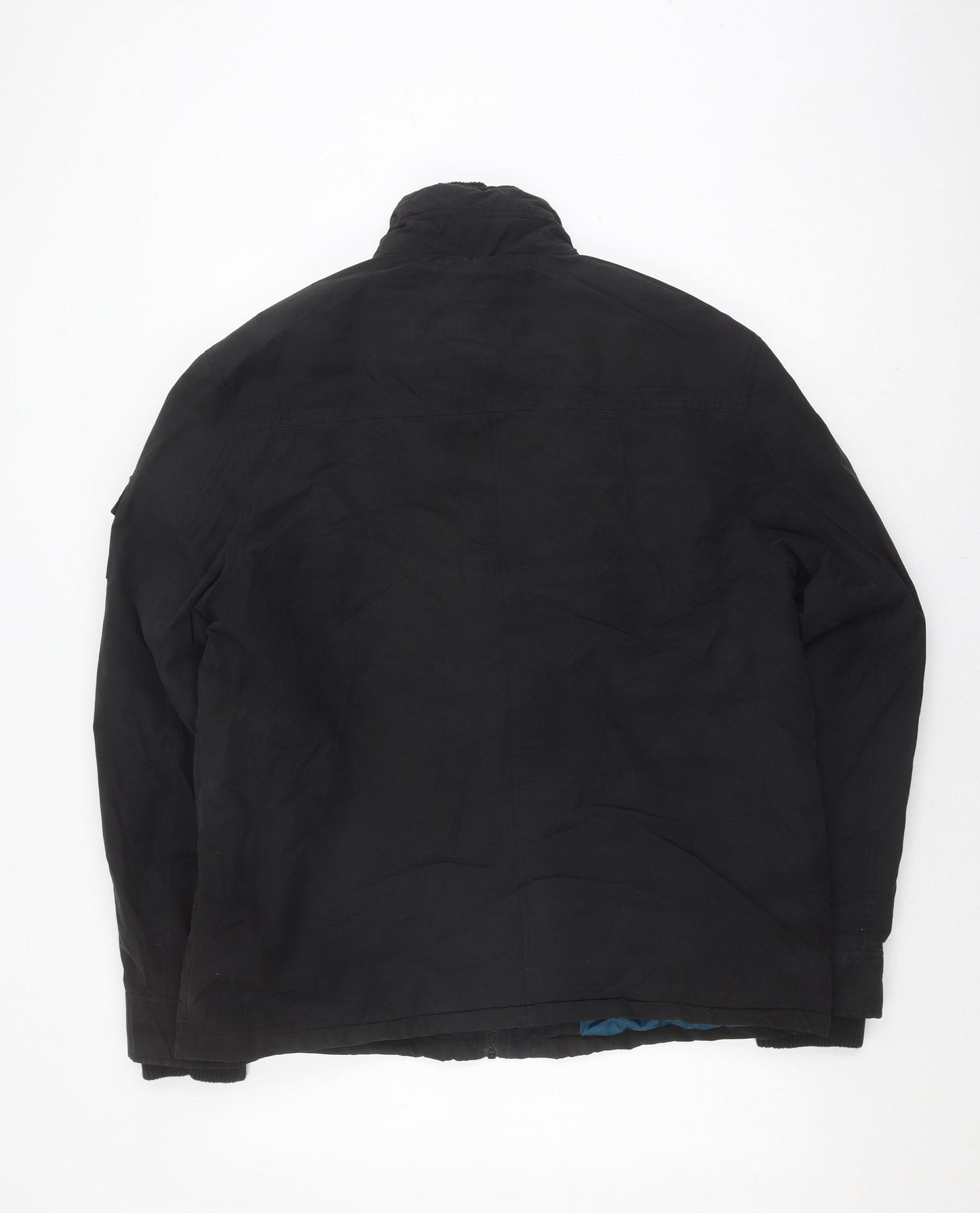 Mens UK Size L Dissident Black Bomber Jacket