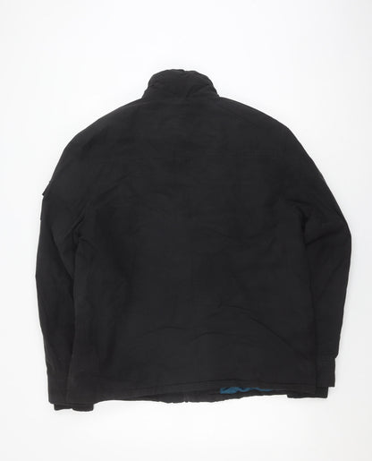Mens UK Size L Dissident Black Bomber Jacket