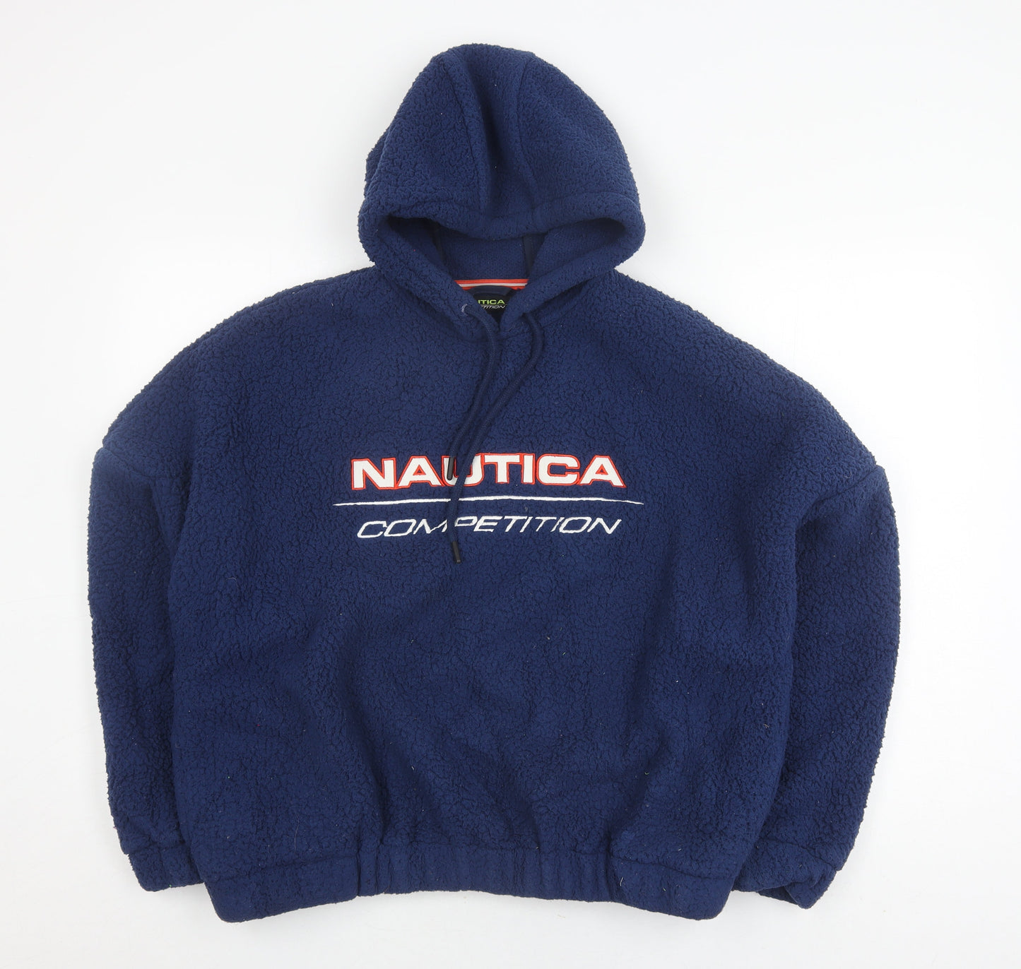 Nautica Kids Blue Fleece Logo Hoodie Jacket, Size 10