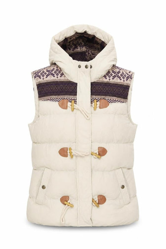 Womens UK Size 12 Ribbon Beige Duffle Coat