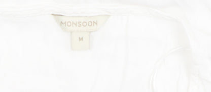 Womens UK Size M Monsoon White Basic