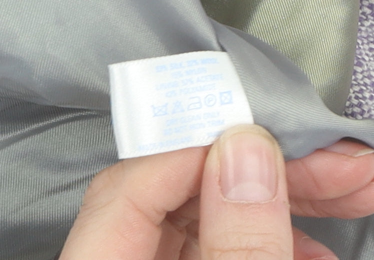 Oasis Women's Purple Short Geometric Pencil Skirt