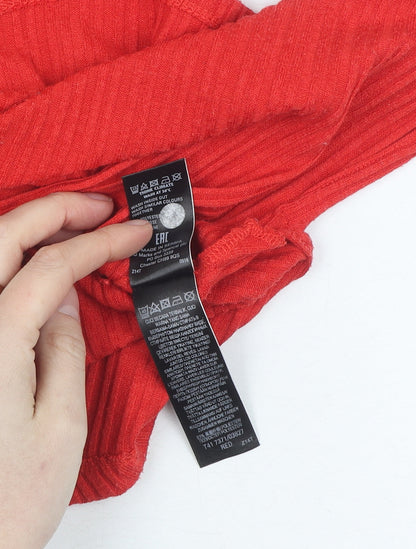 Womens UK Size 6 Marks and Spencer Red  Tank