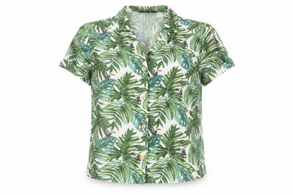 Womens UK Size XS Bershka Multicoloured Tunic Button-Up