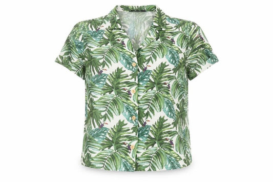 Womens UK Size XS Bershka Multicoloured Tunic Button-Up